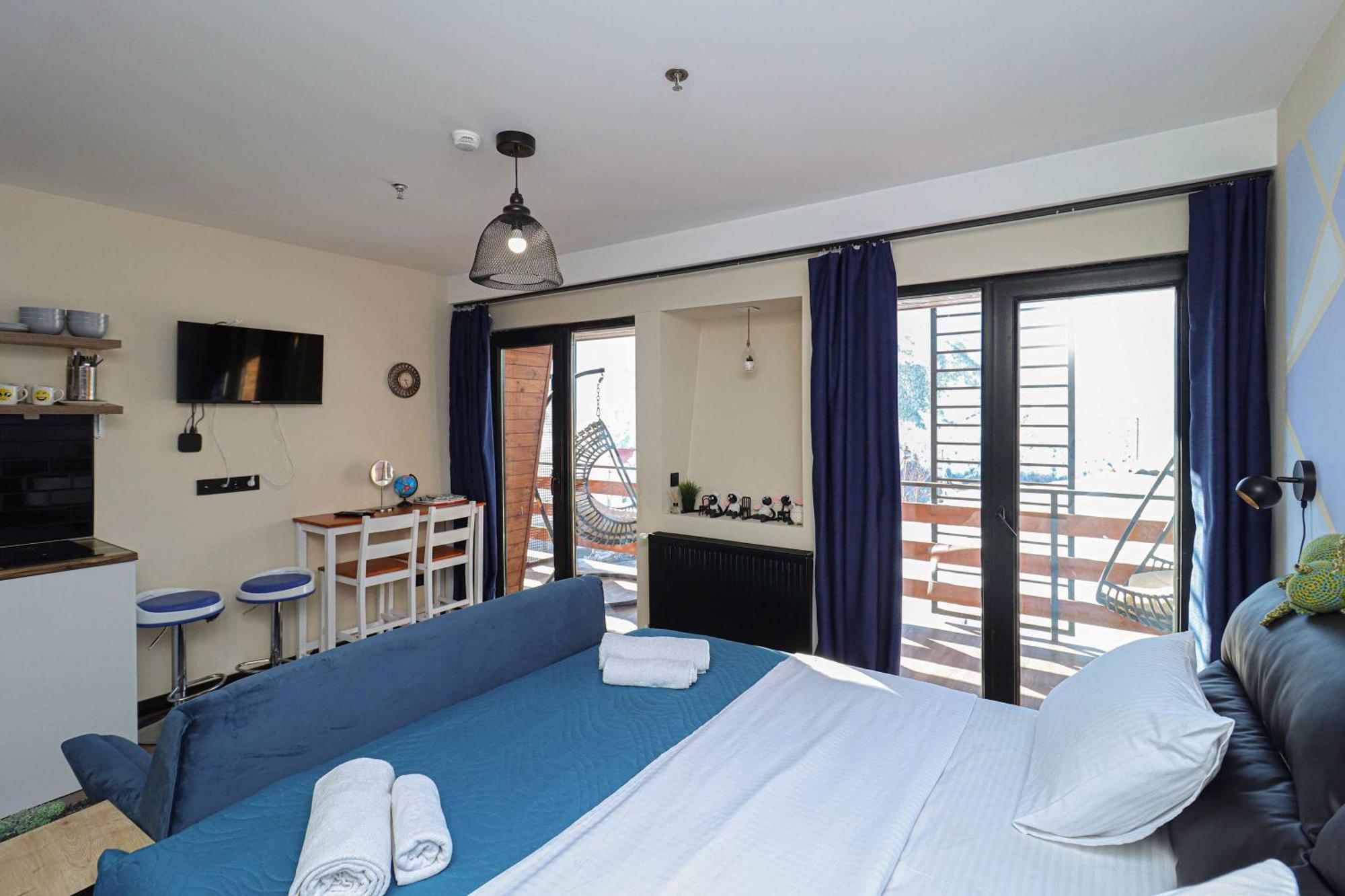 Stylish Studio Apartment With Balcony Gudauri Bagian luar foto